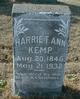  Harriet Ann <I>Claunch</I> Kemp