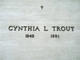  Cynthia L. Trout