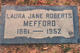  Laura Jane <I>Clatworthy Roberts</I> Mefford