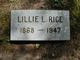  Lillian Lulu “Lillie” <I>Larimer</I> Rice