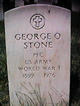Pvt George Otis Stone