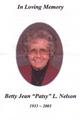  Betty Jean <I>Carlson</I> Nelson