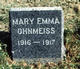  Mary Emma Ohnmeiss
