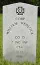 Corp William Wedlock