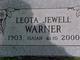  Leota <I>Jewell</I> Warner