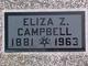  Eliza Z. “Lida” <I>Farmer</I> Campbell