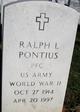 Ralph L. Pontius