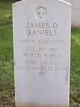   James D “ ” <I> </I> Daniels