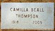  Camilla Lee <I>Beall</I> Thompson