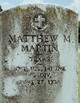 Pvt Matthew Mark Martin
