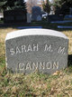  Sarah Maria <I>Mousley</I> Cannon