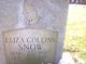  Eliza Ellen <I>Collins</I> Snow