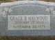  Grace Taylor <I>Braddock</I> Haywood