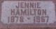  Jennie <I>Mickelwait</I> Hamilton