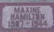  Maxine Hamilton