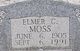  Elmer Clinton Moss