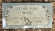  Velma Jean <I>Hart</I> Wade