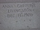  Anna Caroline <I>Livingston</I> Livingston