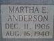  Martha Emma <I>Walker</I> Anderson