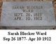  Sarah Ann <I>Blocker</I> Ward