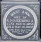  Mary Ann <I>Dunlap</I> Housewright