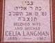  Celia <I>Rabinowitz</I> Langman