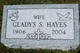  Gladys Sylvia <I>Wincoski</I> Hayes