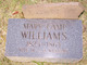  Mary <I>Camp</I> Williams