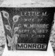  Lettie Mae <I>Hollingsworth</I> Monroe