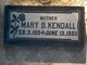  Mary Jane <I>Burningham</I> Kendall