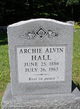  Archie Alvin Hall