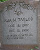  Ada Myrtle <I>Hall</I> Taylor