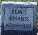  Dean F Ohnmeiss