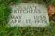  Julia E. Kitchens