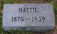  Mary Harriet “Hattie” <I>Greer</I> Clement