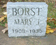  Mary Jane <I>Mason</I> Borst / Detwiler
