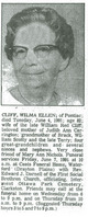  Wilma Ellen <I>Logan</I> Cliff