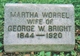  Martha W. “Mattie” <I>Worrel</I> Bright