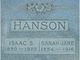  Sarah Jane “Jennie” <I>Mason</I> Hanson
