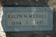  Ralph M. Weddel