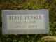  Beryl Henkle