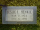  Leslie L Henkle