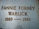  Frances Forney “Fannie” Warlick