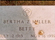  Bertha Z. “Betty” <I>Goldsmith</I> Miller