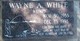  Wayne Allen “Whimpy” White