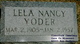  Lela Nancy Yoder