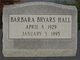  Barbara Morrell <I>Bryars</I> Hall