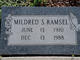  Mildred <I>Sides</I> Ramsel