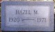  Hazel Sue <I>Moore</I> Mapp