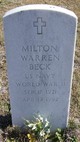  Milton Warren Beck